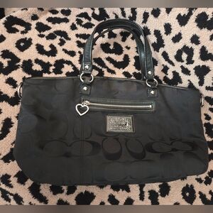 Vintage Early 2000s Y2K Canvass Coach East West Bag